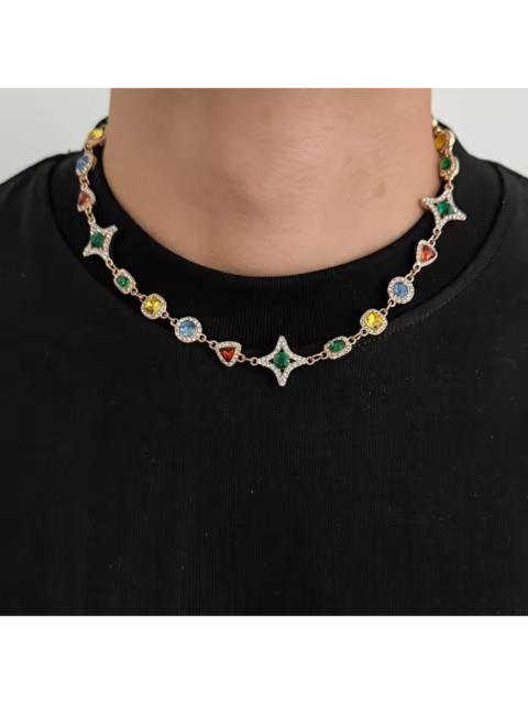 Other Designers Vintage - Colorful Crystal Chain Necklace