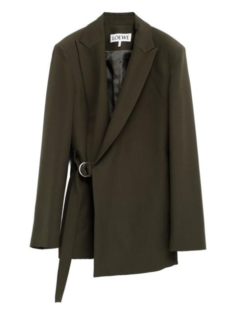 Loewe Loewe Women Wool Draped Blazer Jacket