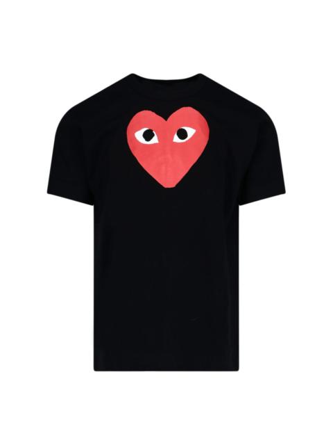 Comme des Garçons PLAY HEART PRINT T-SHIRT