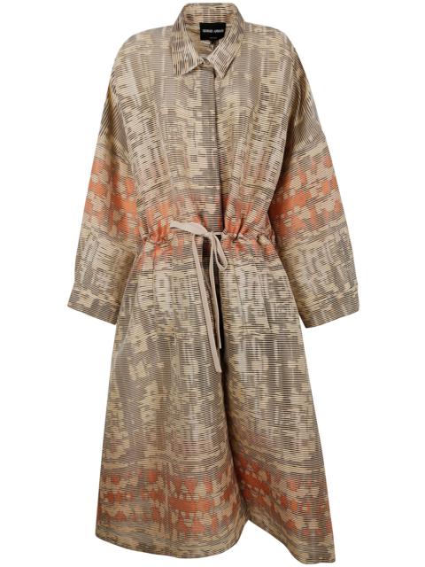 コート GIORGIO ARMANI CAPPOTTO CANNETE JACQUARD TIGRE GIORGIO ARMANI Giorgio Armani Women Cappotto Cannete