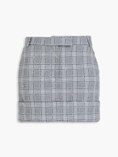 Thom Browne Checked cotton-blend tweed mini skirt