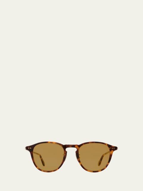 Garrett Leight Men's Hampton J Sun Round Sunglasses