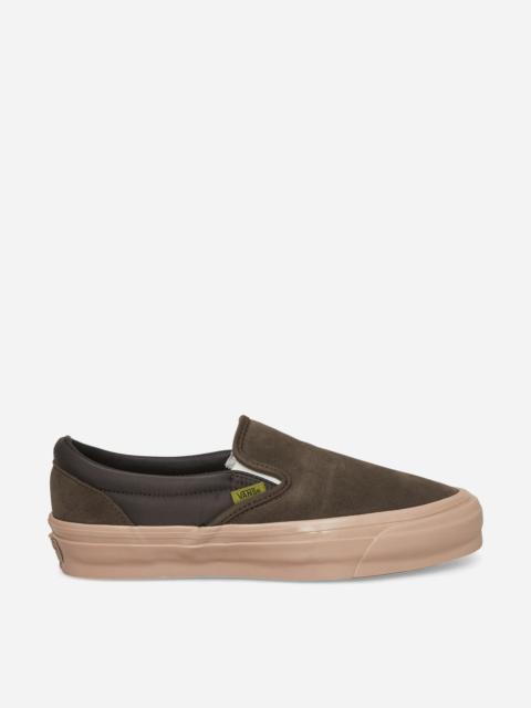 Vans Classic Slip-On 98 LX Suede Sneakers Coal Brown