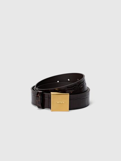 Missoni Faux croccodile leather patterned belt