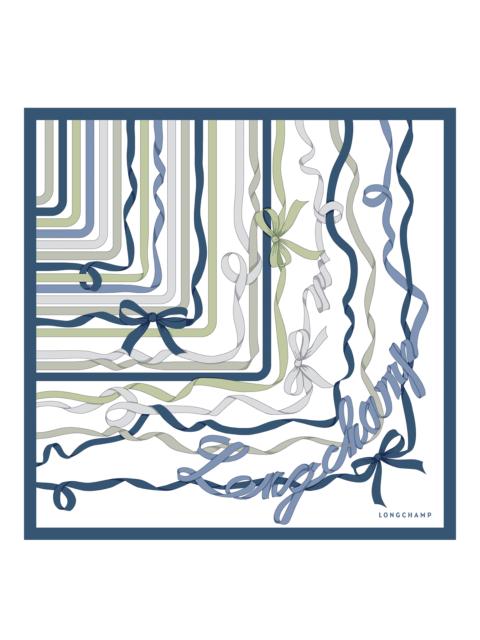 Longchamp Rubans Longchamp Silk scarf 50 Slate - Silk