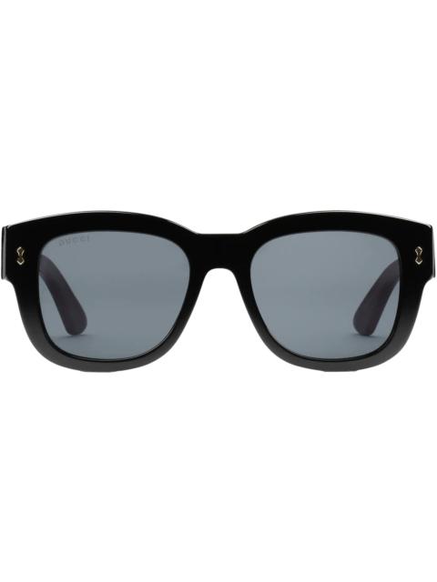 GUCCI Gucci Rectangular Frame Sunglasses Black (‎691348 J0740 1012)