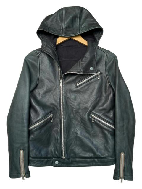 Hysteric Glamour Hysteric Glamour Leather Jacket Multi Zip Perfecto Hoodie