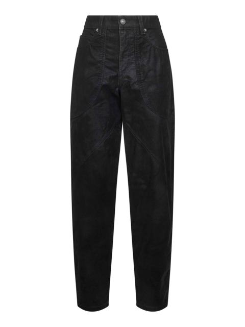 Isabel Marant Étoile Black vintage faux leather Kelvina trousers
