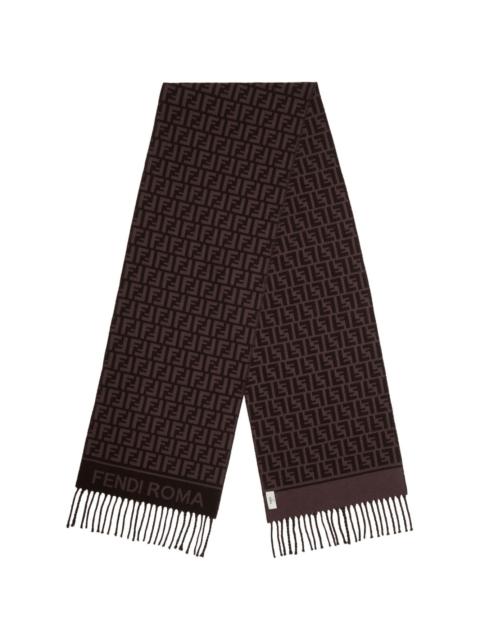 FF jacquard scarf