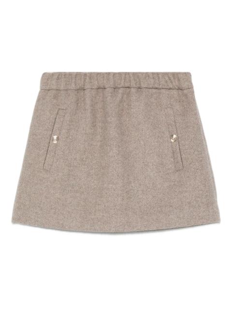 maje pocket-detail elasticated skirt
