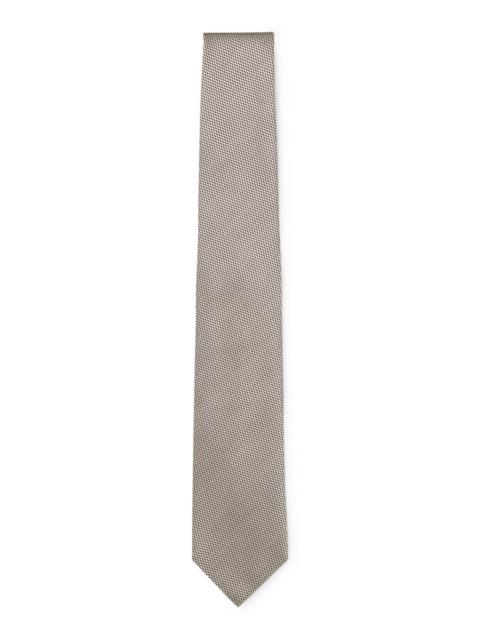 BOSS JACQUARD-PATTERN TIE IN SILK