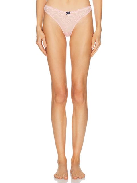 Fleur du Mal Bianca Lace Thong