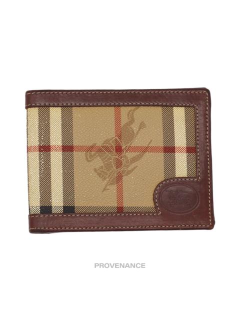 Burberry Burberry 6CC Slender Bifold Wallet - Nova Check Brown