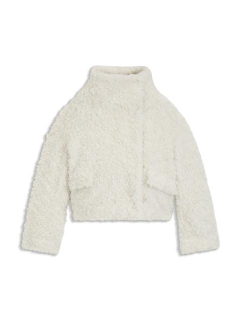 BOSS BOSS X STEIFF TEDDY COAT IN A RELAXED FIT