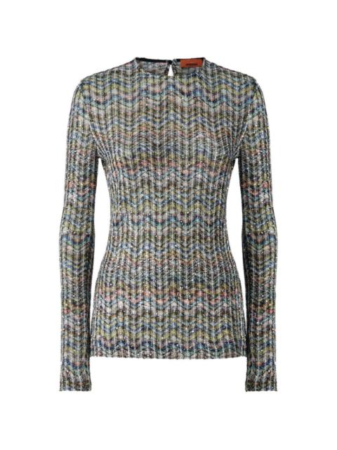 Missoni Missoni Women Zig Zag Motif Crenweck Sweater