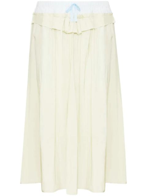 Maison Margiela Women Poplin Midi Skirt