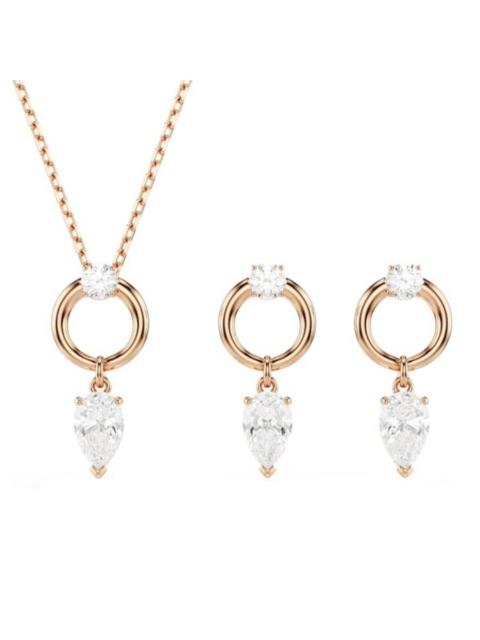 Other Designers Swarovski Mesmera Pear Cut Necklace and Earrings Set