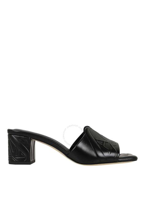 Alexander McQueen Alexander Mcqueen Seal Embossed Leather Mules