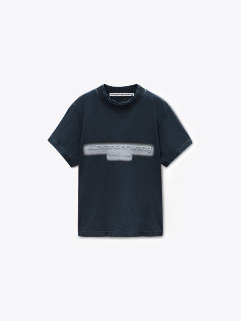 Alexander Wang Reflective Halo Print Logo Tee