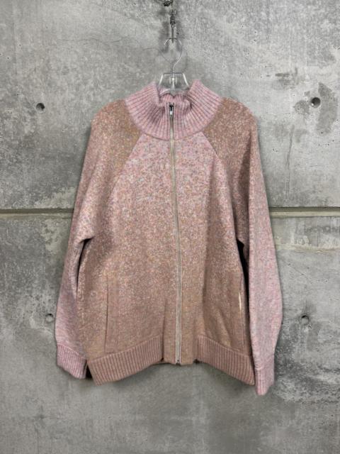 Other Designers Camp High Pink Zip-Up Wool Sweater