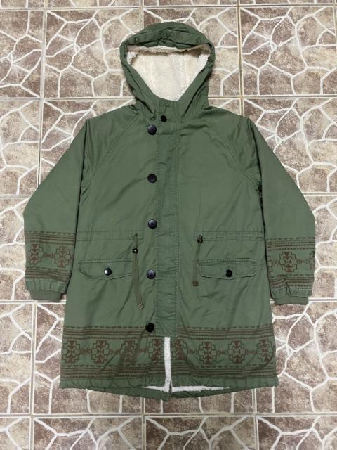Other Designers Japanese Brand × Vintage - VINTAGE TITICACA FISHTAIL Navajo Sherpa Parka Jacket