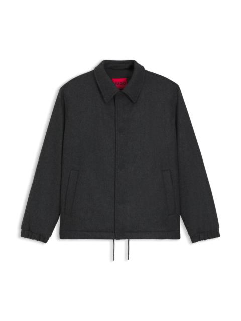 HUGO REGULAR-FIT COACH JACKET IN A WOOL BLEND