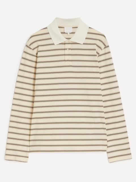 A.P.C. Long-Sleeve Striped Polo