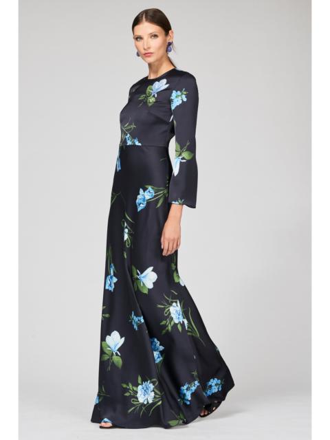 SACHIN & BABI EMBELLISHED ALEX GOWN - NIGHT SKY BLUE OCULATA