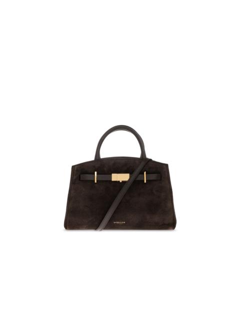 Other Designers Other - DEMELLIER Chocolate Suede Small Hudson Bag New & Authentic