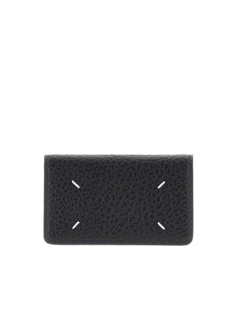 Maison Margiela Maison Margiela Grained Leather Cardholder With Flap
