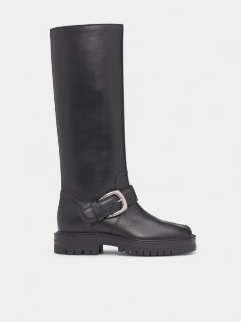 Maison Margiela Leather Country Knee-High Tabi Boots