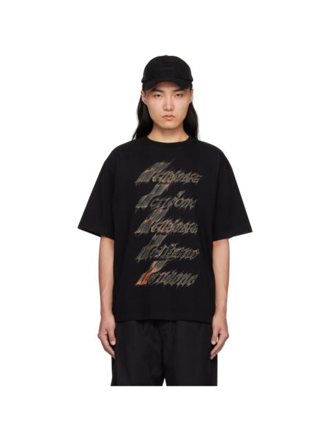 We11done Black Spark Logo T-shirt