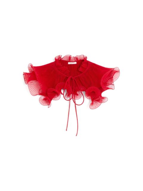 chiffon collar