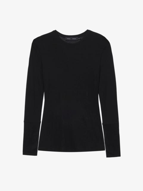 Proenza Schouler Kaiya Top in Sheer Slub Jersey