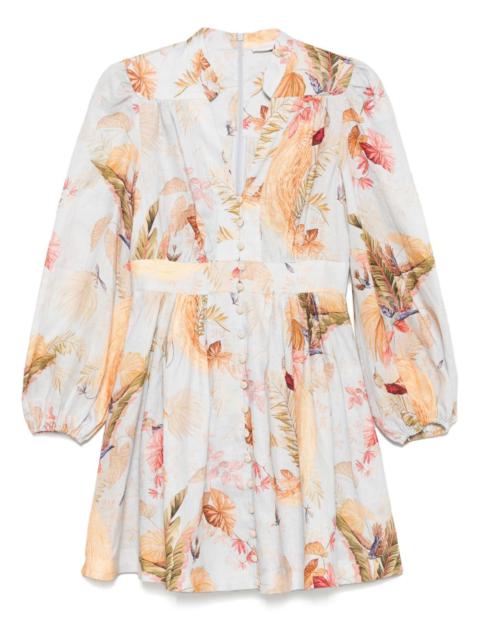 Zimmermann Women Ascension Linen Mini Dress