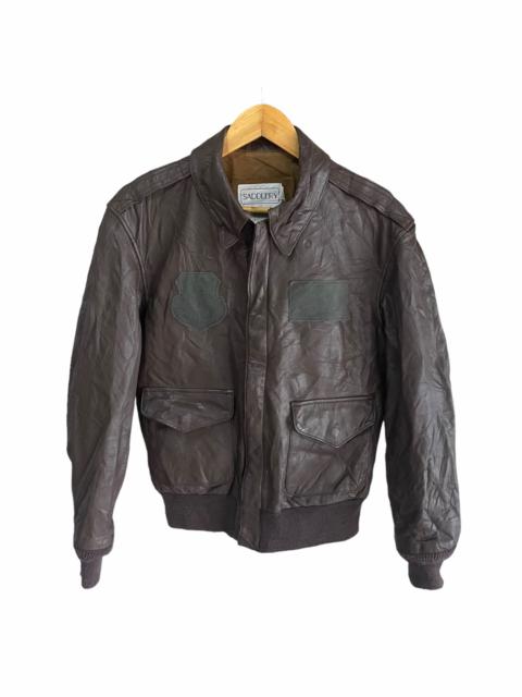 Other Designers Vintage - 💥Cooper Type A2 Brown Leather Bomber Flight Jacket