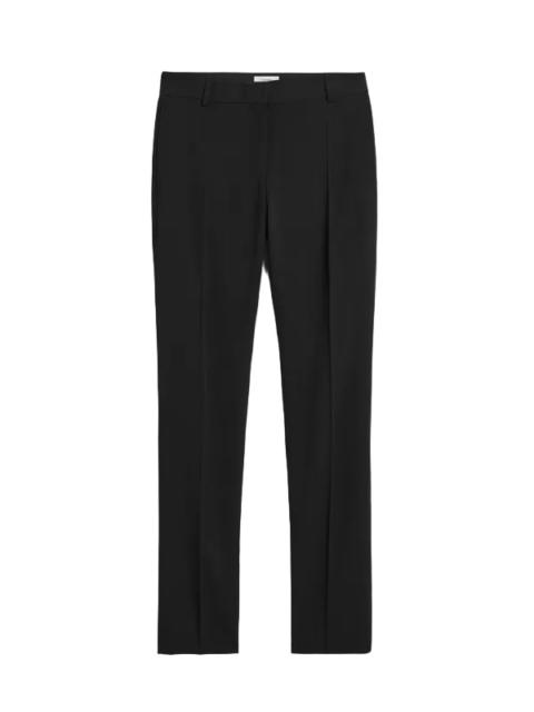 TOTEME Low Waist Slim Trouser in Black
