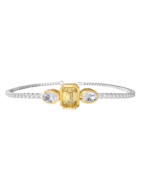 Other Designers Diamond2Deal 14k Two-tone Gold 4.8 Ct Radiant Cut Lab Grown Diamond Tennis Bracelet 7" VVS-VS