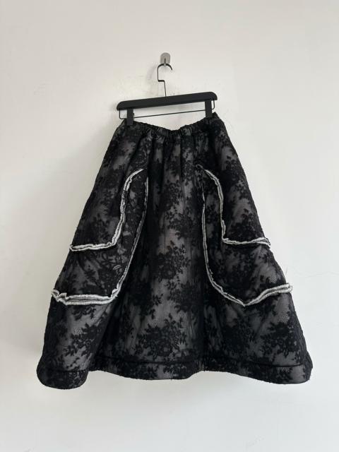 Comme Des Garçons Comme Des Garcons Rei Kawakubo 2017 Main Line Crochet Lace Quilted Skirt