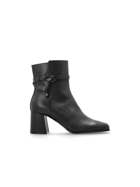 JIMMY CHOO JIMMY CHOO 'Lawton' Black Heled Ankle Boots New & Authentic