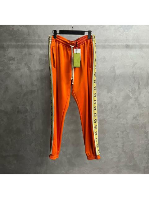 GUCCI Gucci Orange Interlocking Double G Jacquard-Knit Joggers (Casual Tapered Sweatpants)