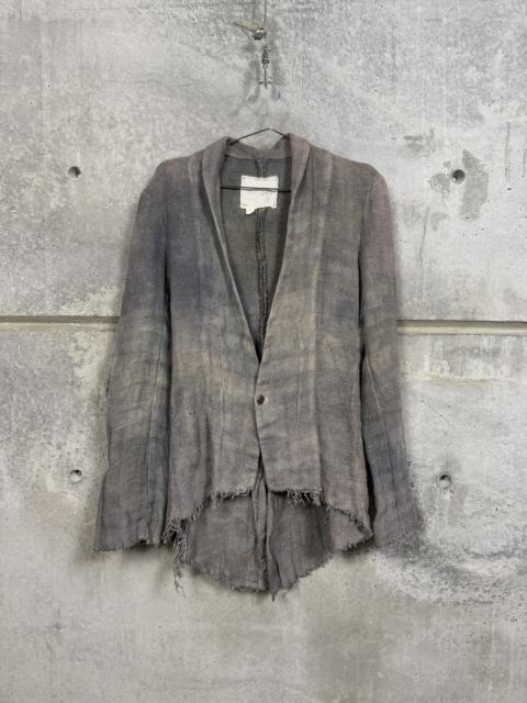 Greg Lauren Greg Lauren Modern Mozart Shawl Collar Burlap Linen Jacket