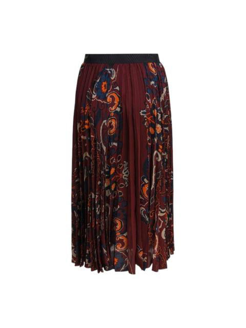 sacai Floral Print Skirt