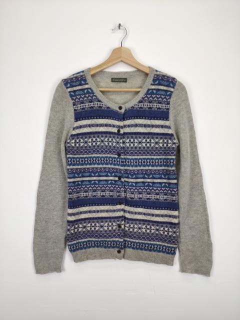 Other Designers Cardigan - Vintage Knit Cardigan Sweater Native Style