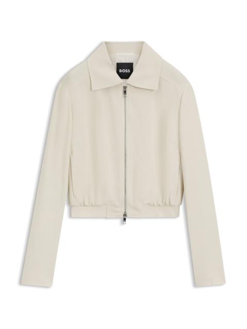 BOSS REGULAR-FIT BLAZER IN SOFT CREPE