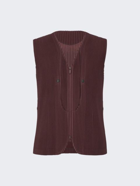 ISSEY MIYAKE Quarry Vest Wine
