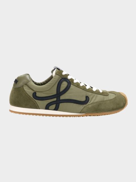 Loewe Men's Ballet Runner 2.0 Nylon and Calfskin Sneakers
