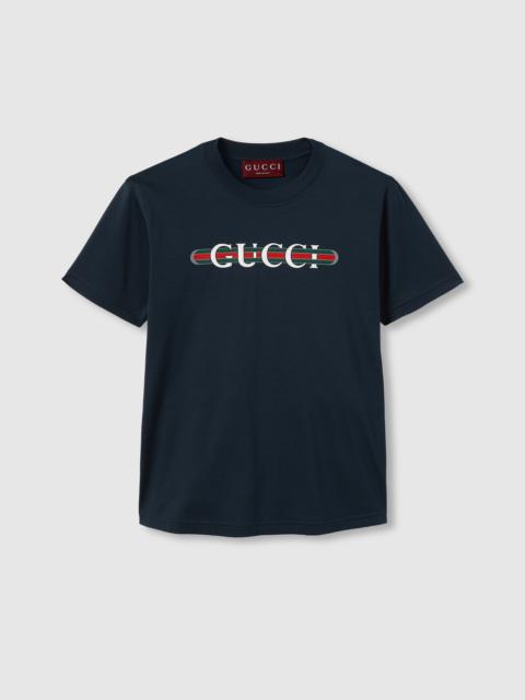 GUCCI Gucci print cotton jersey T-shirt