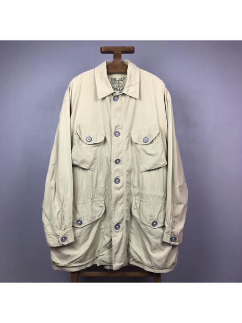 Other Designers Vintage - Blue System Slant Multi Pocket Military Parka