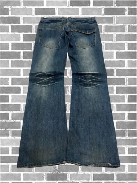 Hysteric Glamour FLARE ROOT THREE CLAW MARK DISTRESSED DOUBLE POCKET DENIM